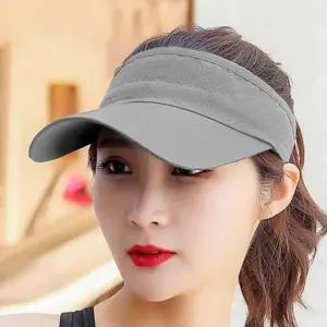메쉬 스포츠 썬캡(그레이) 예쁜캡모자 여자골프썬캡