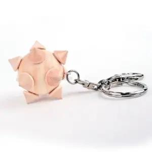 편백지압볼 손지압기 원뿔지압볼 편백나무지압볼 손지압열쇠고리 (WFJ7815)