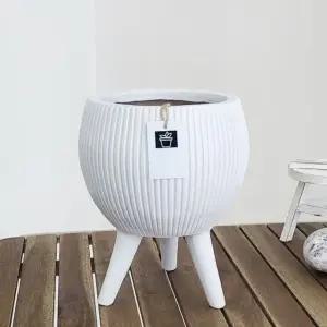 ksr 베하몰 마블 화분 루나(달항아리) 삼발다리형 20x30cm (WFJ7PLV)