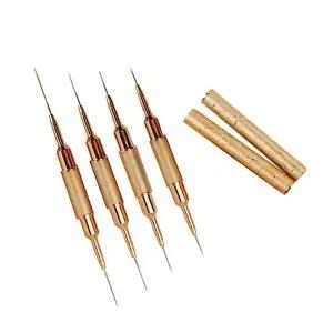 이중붓 아크릴브러쉬 금장 듀얼붓 듀얼네일브러쉬 (WFK9D3R)