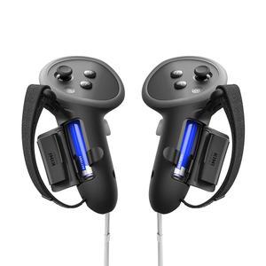 [포르르] kiwi 디자인 업그레이드된 컨트롤러 그립 프로텍터, oculus /meta quest 3/3s와 호환, 배터리 개방이 가능한 미끄럼 방지 핸들 커버, 메타용 액세서리