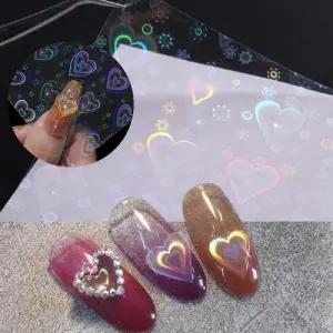 네일아트 프리즘 홀로그램 오로라 필름 스티커 6종 W99769B