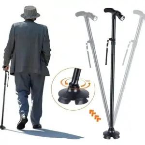 할아버지보행지팡이 효도 걸음 다리부상 재활치료 어르신목발 88~98cm
