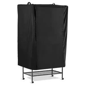 대형 새장 덮개 보호 앵무새 가림막 방한 블랙 메쉬 망사 깃털 커버