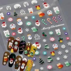 네일아트 20종 눈꽃파츠 크리스마스스티커 크리 (WFKANJB)