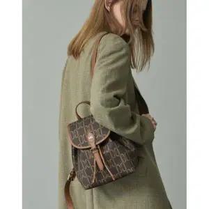 매장정품 닥스 DAKS WOMENS ACCESSORIES 다크브라운 DD패턴 가죽배색 백팩 DCBA4F889W3 506264