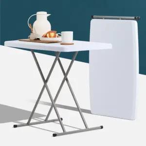 2인용 미니 야외 폴딩 플라스틱 테이블 소형 휴대용 야외용 베란다 접이식