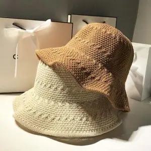 은창)꽈배기 짜임 망사 벙거지 모자 선캡 썬캡 사파리