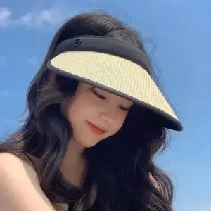 나들이 라탄 썬캡 챙넓은 자외선 햇빛 차단 선캡