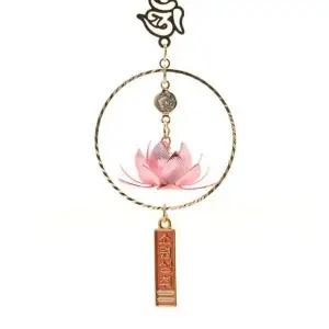 [하프클럽/]연꽃차걸이 핑크자동차링 호연 연꽃 링 차걸이