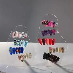 네일아트 팁전시 진열판 투명 아크릴 아트판 2종 WB07797