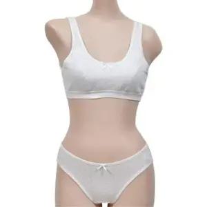 귀여운 도트 주니어 스포츠브라 팬티 세트 WFIPU5T