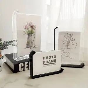 아크릴액자 아크릴 액자 스윙 테이블 투명 디스플레이 프레임 양면 개인 사진 상자 기념