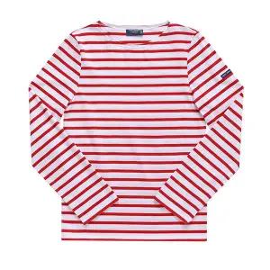 [세인트제임스] 9858 NEIGE TULIPE 밍콰이어 모던 스트라이프 공용 긴팔티