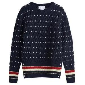 [톰브라운] 남성 도니골 케이블 클래식 니트 MKA510B Y1506 415