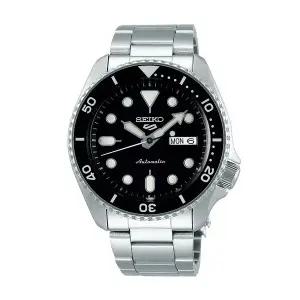 [세이코알바]세이코 남성 남자 블랙 실버 오토매틱 메탈시계 SRPD55K1