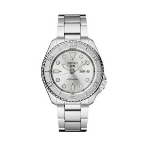 [세이코알바]세이코 5 스포츠 오토매틱 화이트 실버 남성시계 SRPE71K1