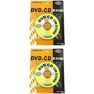 CD DVD CD-ROM 렌즈 클리너 컴팩트 디스크 드라이 클리닝 키트 2개 세트