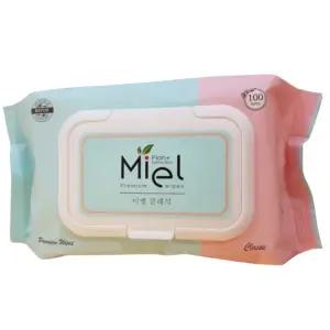 미엘 클래식 물티슈 캡형 100매 (플레인) 40팩