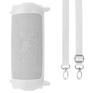 [미국배송] JBL 플립 7 방수 휴대용 스피커와 호환되는 레바코트 실리콘 커버(화이트 커버)