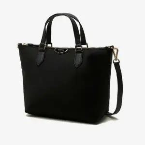 [헤지스](대구신세계)[HAZZYS ACC] 블랙 로고 가죽배색 나일론 토트백 HIBA6E301BK