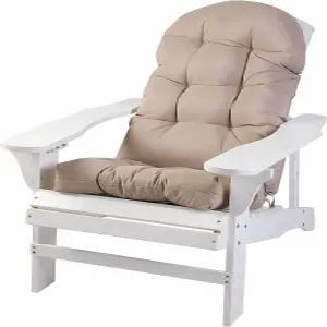 에니페이트 내후성 아디론댁 의자 쿠션 하이백 실내 파티오 터프트 라운지 시트 패드