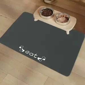 고품질 규조토 강아지 식기매트 반려동물 밥그릇매트 60x40cm (WFKDVPZ)