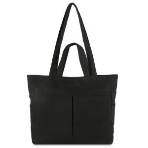 토트숄더백 캐주얼 캔버스 기저귀 가방 블랙 (WFKDXNV)