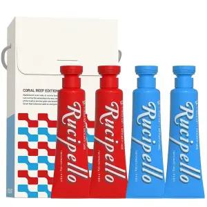 [루치펠로][선물용쇼핑백] 루치펠로 치약&칫솔 코랄리프 4종 선물세트