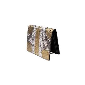 금색지갑 리얼 파이톤 지폐수납 명함 카드지갑 골드 뱀가죽