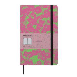 [미국배송] 몰스킨 커스텀 에디션 노트북 하드 커버 룰드 라지(5인치 X 8.25인치) 형광 핑크/그린 240페이지