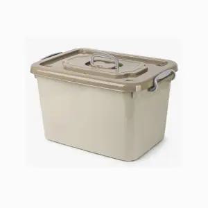 파스텔컬러 플라스틱 리빙박스 중형 42L보관함 주방정리함 냉장고 소품 다용도수납함 바구니 수납함