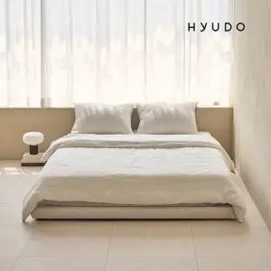 휴도 마음의 선유 패브릭 저상형 무헤드 침대 깔판 프레임 Q/K