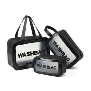 검정 방수파우치 3종세트 여행파우치 세면백 워시백 세면백 세면파우치 화장품파우치 여행파우치