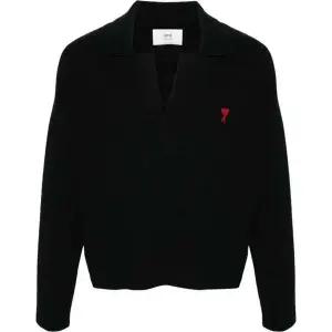 (당일) 25FW 아미 하트 로고 블랙 스웨터 UPL346 KN0042 001