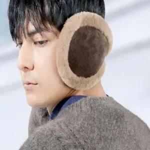 왕사이즈 겨울 골프 무스탕 털 귀마개 빈티지 귀도리