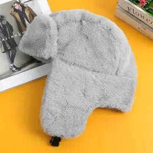 그레이 귀달이모자 귀마개모자 겨울모자 귀달이캡모자