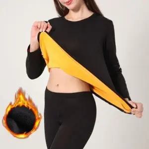 방한 내복 상하의 기모 안감 여자 세트 겨울 긴팔