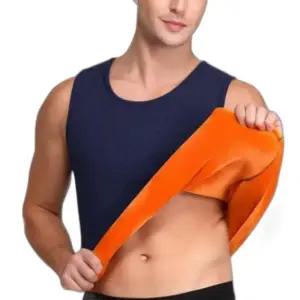 남자 남성 겨울 데일리 기모 안감 민소매 라운드넥 이너 나시 런닝