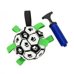 강아지 스트랩 터그 축구공 S 1P 애견 공놀이 장난감 WFD64F4