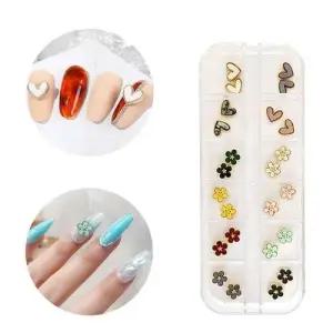 네일아트 럭셔리 명품 대리석 플라워 하트 파츠 세트 WFHTW4A