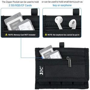 호환 JJC 18650 배터리 파우치 메모리 카드 보관 주머니 벨트 홀스터 카라비너용 케이스