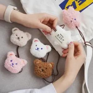 곰돌이 토끼 인형 네임택 이름표 6종 어린이집 유치원 가방 네임텍 네임 태그 택 키링 캐리어 텍 뽀글이