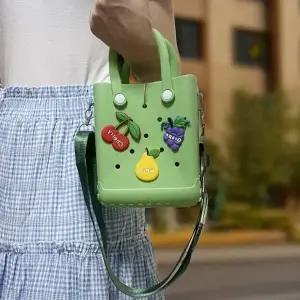 비비드 롱타임헬씨 그린 선물 방수가방 미니 과일 굿즈 젤리 어린이집 기념 EVA 크로스백