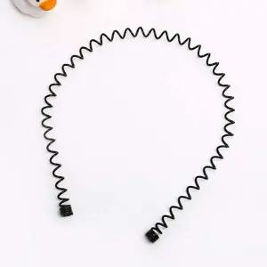 물결 철사 스프링 머리띠 남여공용 세안 남자 머리띠