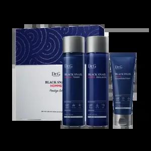 닥터지 블랙스네일 옴므 프레스티지 3종 (토너150ml+에멀전150ml+클렌징폼70ml)