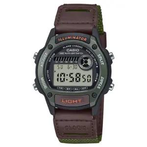 군인 시계 군대 전자 스포츠 가죽 W-220HF-3A