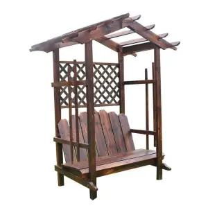 원목그네 야외 흔들의자 벤치 테라스 펜션 스윙 체어