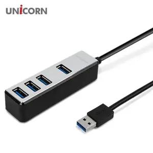 [셀러에이드]메탈소재1.8M케이블 4포트 무전원 USB3.1허브 유니콘