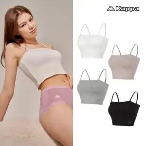 [카파] 올인원 일체형몰드 데일리 찰랑 골지 크롭 브라탑 4종세트
